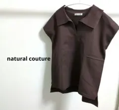 natural couture ニットポロトップスのサムネイル