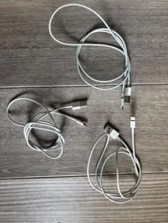 【純正】Lightningケーブル 3本セット ホワイト