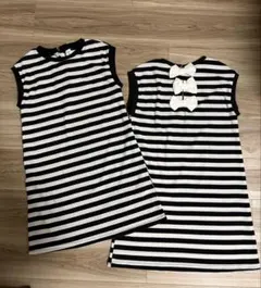 SHEIN ボーダー ワンピース 姉妹　セット