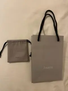Jouete グレー 巾着袋 スエード、紙袋のサムネイル