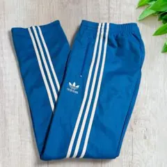 美品 アディダス ファイヤーバード トラックパンツ 青白 L