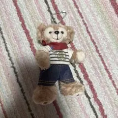 ディズニー ダッフィー ぬいぐるみバッジキーホルダー