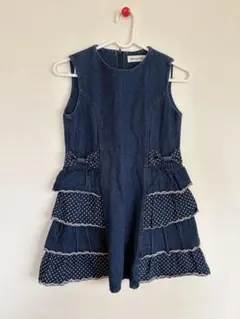 ARTLETTER アートレター デニム ノースリーブワンピース 130