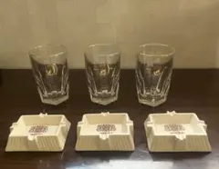 NIKKA WHISKY グラスと灰皿合計6点セット