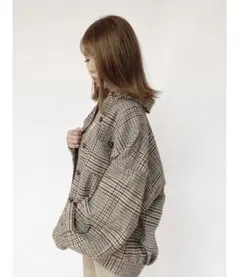 ワンウェイ　チェック柄　ジャケットのサムネイル