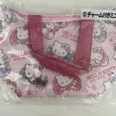 【新品】ハローキティ　50周年　一番くじ　チャーム付ミニトートバッグ