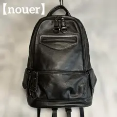 美品】nouerヌエールヤマダヤキルティングリュックバックパック黒 