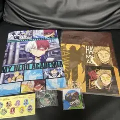 ヒロアカ　1番くじ　クリアファイル　ホークス　ステッカー　くら寿司　轟　緑谷出久