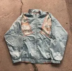 90s 古着 レトロ Just My Size 水色 ナイロンジャケットのサムネイル