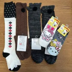 6点　新品　ハイソックス　靴下　通学用　 22cm 23cm 24cm 25cmのサムネイル