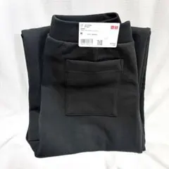 【新品未使用】UNIQLO ユニクロ スウェットストレートパンツ ブラック 黒