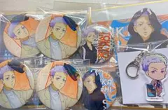 東京リベンジャーズ 三ツ谷 隆 セット 缶バッジ 色紙 キーホルダー おまけ付き