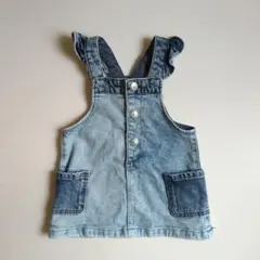 H&M　ベビー　デニム　ジャンパースカート　68サイズ