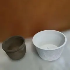 素焼き植木鉢1点鉢カバー1点