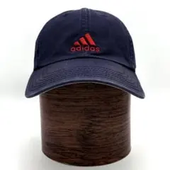 【00's】良配色 激レア adidas vintage cap navy 刺繍
