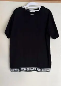 RODEO CROWNS 半袖Tシャツ ブラック ロゴラインのサムネイル