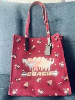 COACH レキシー トートバッグ ボルドーのサムネイル