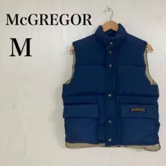 【美品】McGREGOR マックレガー　ダウンベストネイビー　M
