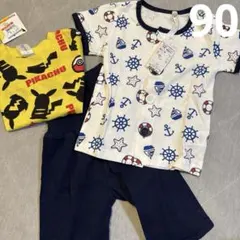 SALE**パジャマ上下セットボタンとTシャツ　90 新品