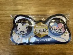 ハローキティ　リトルツインスターズ　缶バッチセット