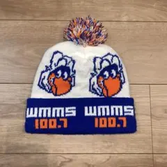古着　WMMS 100.7 ポンポン ニット帽 ビーニー