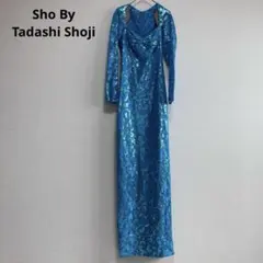 美品】タダシショージ ロイヤルブルー フラワーレースワンピース
