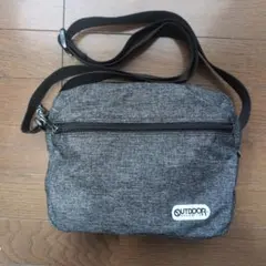 OUTDOOR ショルダーバッグ 鞄 グレー アウトドア