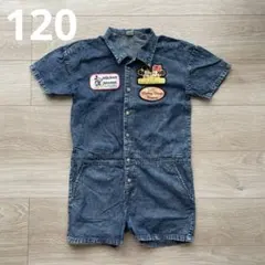 ディズニー　ミッキーミニー　デニム　オーバーオール　120