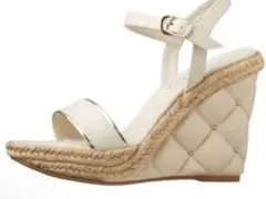 DIANAのウェッジソールサンダル ホワイト・Lサイズ24cm