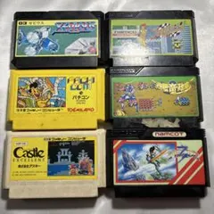 レトロゲーム FCソフト9本セット ジャンク - メルカリ