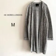 HK WORKS LONDON しまむら カーディガン グレー M ケーブルのサムネイル