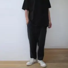 コムデギャルソンシャツ ポリ/ウールワークパンツ ネイビーM プリュス オムのサムネイル
