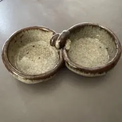 二連鉢 陶器 貫入釉 薬味皿 小鉢