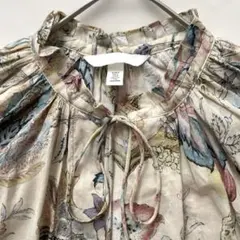 H&M 花柄　ブラウス　カットソー　長袖のサムネイル