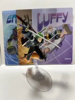 一番くじ　ワンピース　ゾロ　フィギュア　& クリアファイル（シール付き）