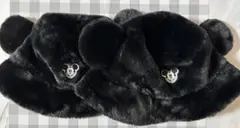 【新品/2点】ディズニー ミッキーマウス 耳付き バケットハット ファー 帽子