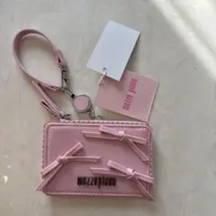 mezzopiano ピンク カードケース　リボン