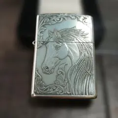 Zippo スターリング アーマー 全面 アラベスク 梟 彫刻 - メルカリ