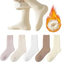 ⚫︎⚫︎靴下レディースソックス ルームソックス　靴下ふわふわ 5足組22~25cm