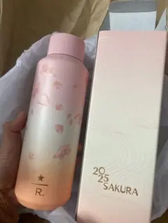 スタバ　ステンレスタンブラー　ボトル　スターバックスリザーブ　グラデ桜　日本限定