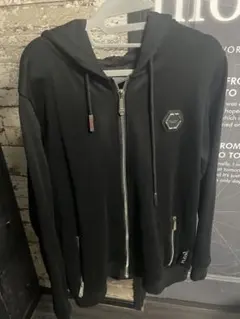 PHILIPP PLEINパーカー　格安美品LM　ジャケット Philipp Plein ジップアップ パーカー | ブラック | FARFETCH JP