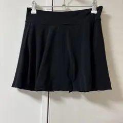 ルル様専用　チャコット　インパン付き　黒 フレアスカート ストレッチ素材