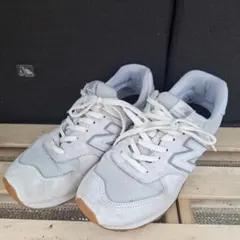 New Balance 574 ホワイト スニーカーのサムネイル