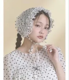 merry jenny petit flowerフロッキーヘッドドレス ホワイトのサムネイル