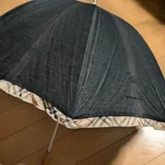 BURBERRY バーバリー ノバチェックフリル キャメル ブラック 日傘