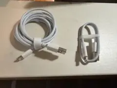 USB-A to lightningケーブル　サイズ:0.3m+1.5m