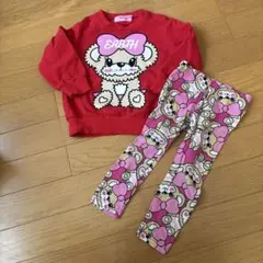 アースマジックEARTHMAGIC トレーナーとパンツセット 90