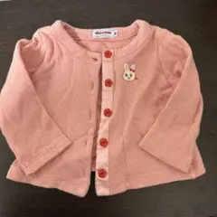 mikiHOUSE ピンク カーディガン 80