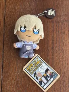 名探偵コナン 安室透 キーチェーン マスコット 喫茶ポアロver. タグ付き