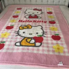 サンリオ　ハローキテイ　シングル　アクリル毛布　日本限定　1990年　レア